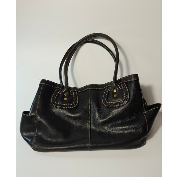 Fossil 1954 Montana Black Leather Satchel Shoulder Bag 75082 - Picture 2 of 11